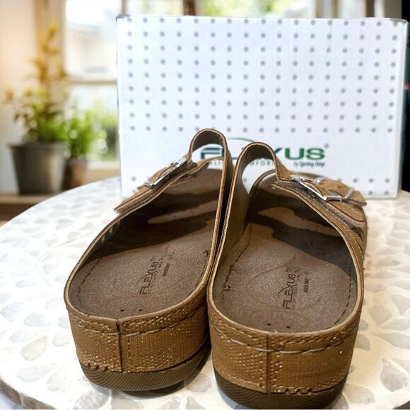 Flexus by Spring Step Samuella Supportive 2 Strap Sandal Slide Mule Size EU 38 - Picture 6 of 15